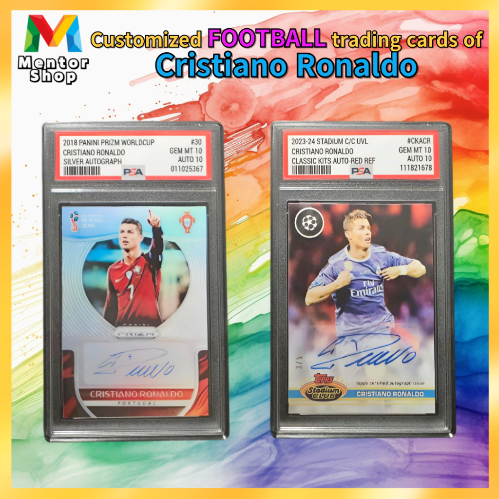 [ร้านเมนเตอร์] ✨ Cristiano Ronaldo Custom Facsimile Signature Card – สไตล์ PSA ✨