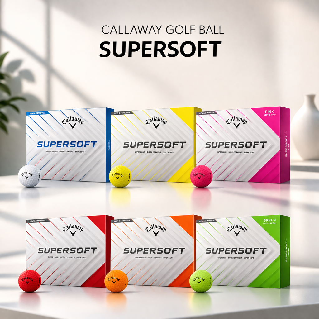 Callaway (25) Super Soft Golf Ball (2-Layer) - Matte Golf Ball, 1Box