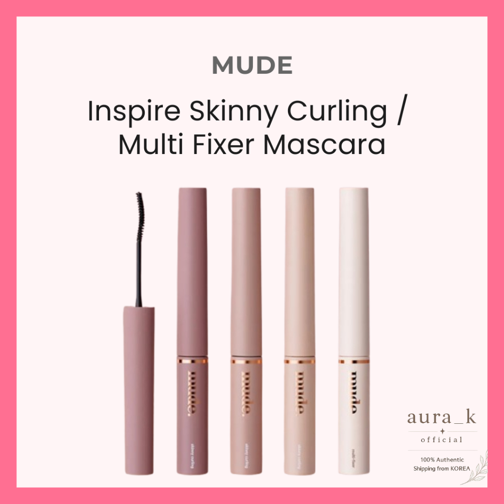 MUDE Inspire Skinny Curling / Multi Fixer Mascara Kbeauty กันน้ําแต่งหน้าเกาหลี