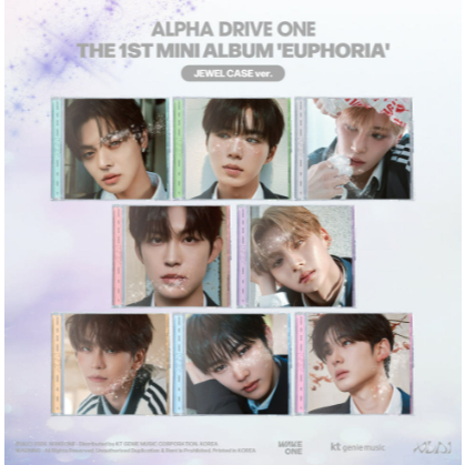 K-POP Alpha Drive One Mini Album อัลบั้มที่ 1 EUPHORIA Jewel Case เวอร์ชัน 8 ชุด