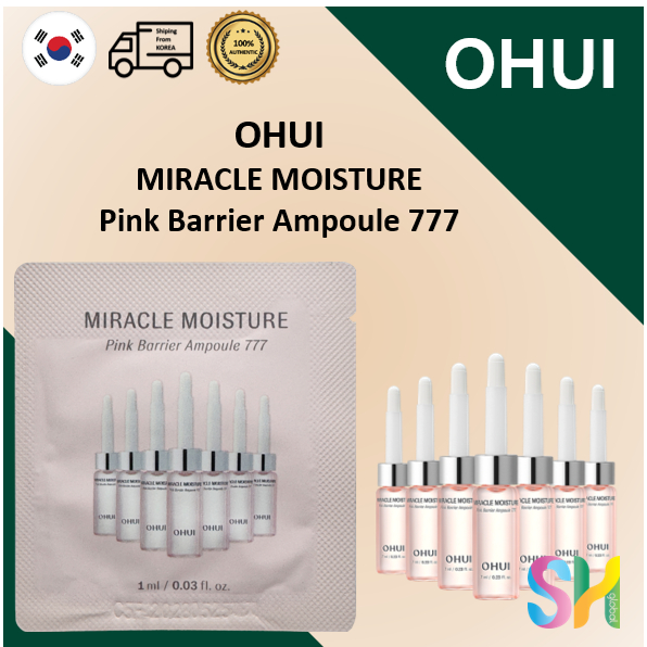 [OHUI] Miracle Moisture Pink Barrier Ampoule 777(1ml)