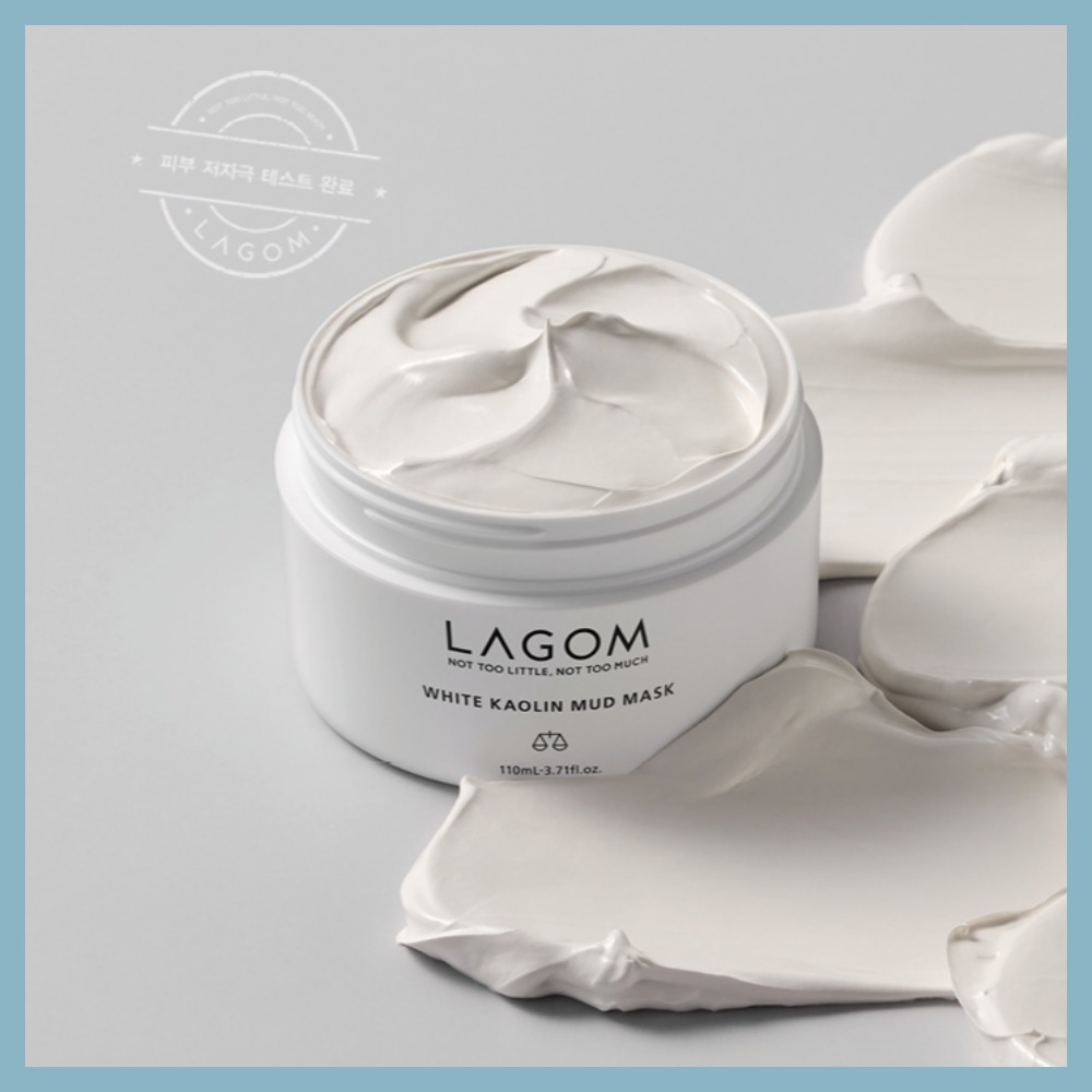[LAGOM] White Kaolin Mud Mask 110mL / Korean Clay Mask / Pore Care & Sebum Control