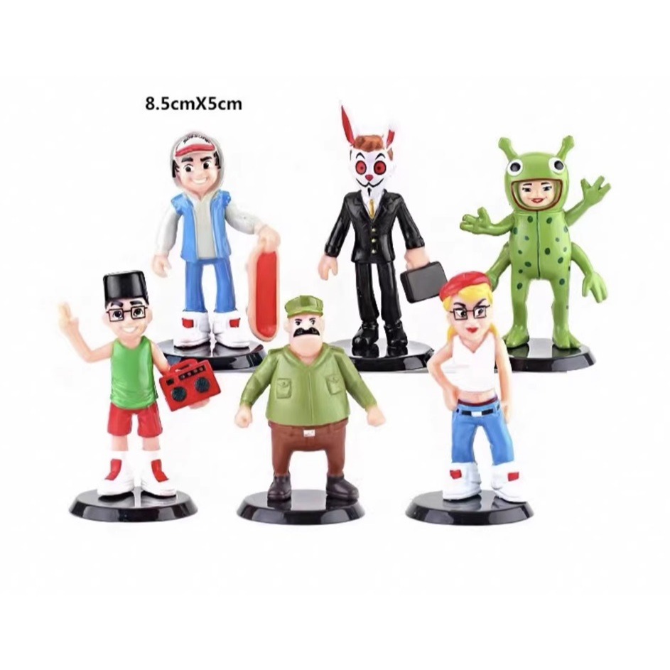 Subway Surfers Figurines / เค้กท็อปเปอร์ (ชุด 6 ชิ้น)