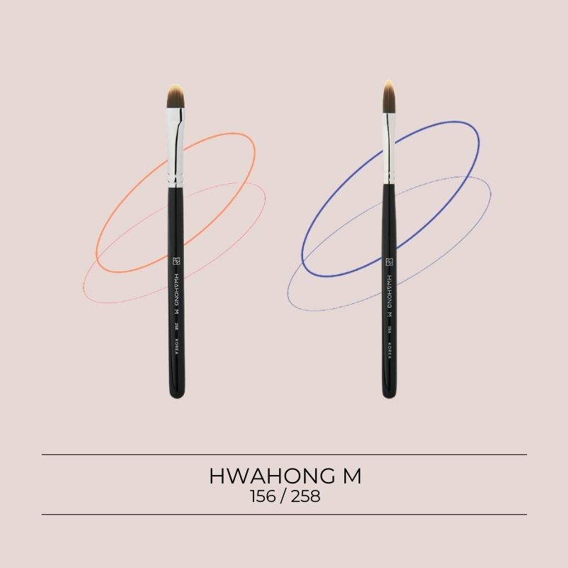 [HWAHONG M] Concealer Brush 2Type(156|258) | เครื่องมือแต่งหน้าสำหรับเครื่องสำอางค์ | ชุดแต่งหน้าเน้