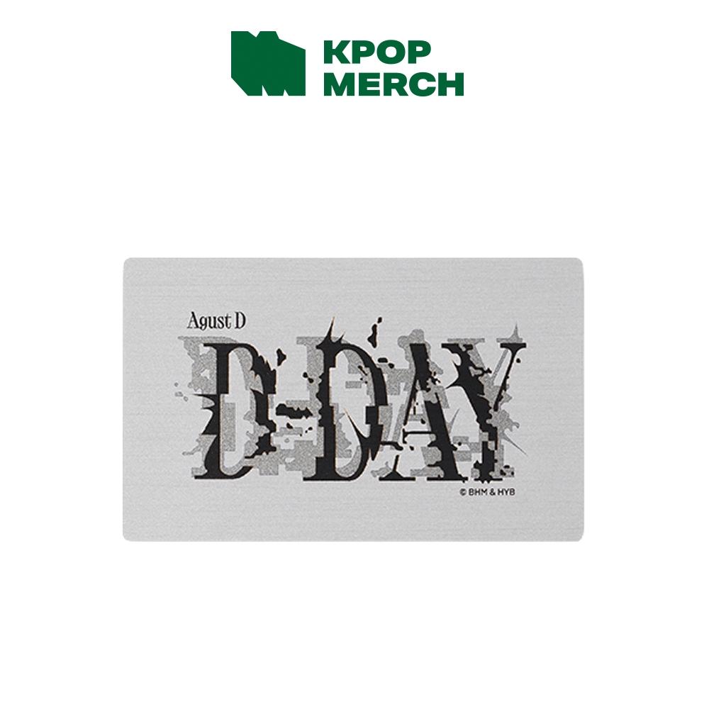 BTS - SUGA DDAY Metal Photo Card