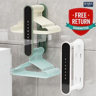 SG IN STOCK Clothes hanger storage no need drill balcony multi-functional retractable wall-mounted wall hanging clothes