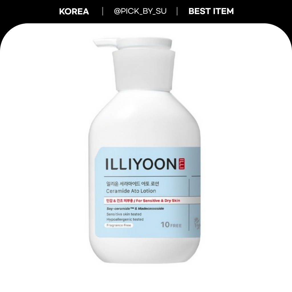 [ILLIYOON] Ceramide Ato Lotion 350ml Fragrance Free Barrier Moisturizing Body Lotion