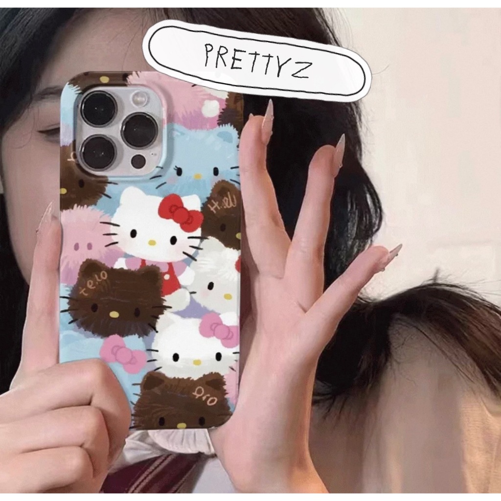 (Made in Korea/Handmade) Gacha Draw Sanrio Hello Kitty iPhone Case Galaxy Phone Case 17 16 15 14 13 