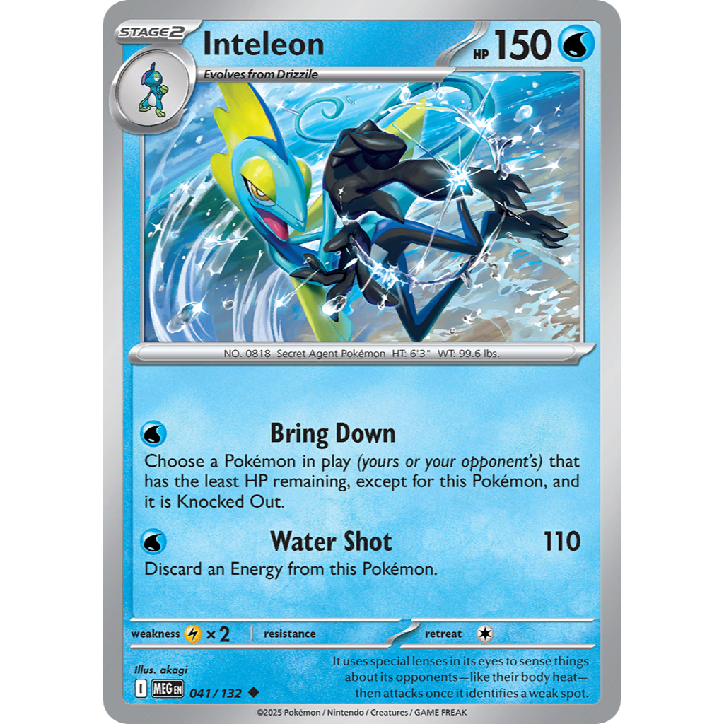 [Pokemon TCG] [Mega Evolution: Mega Evolution] Uncommon Inteleon