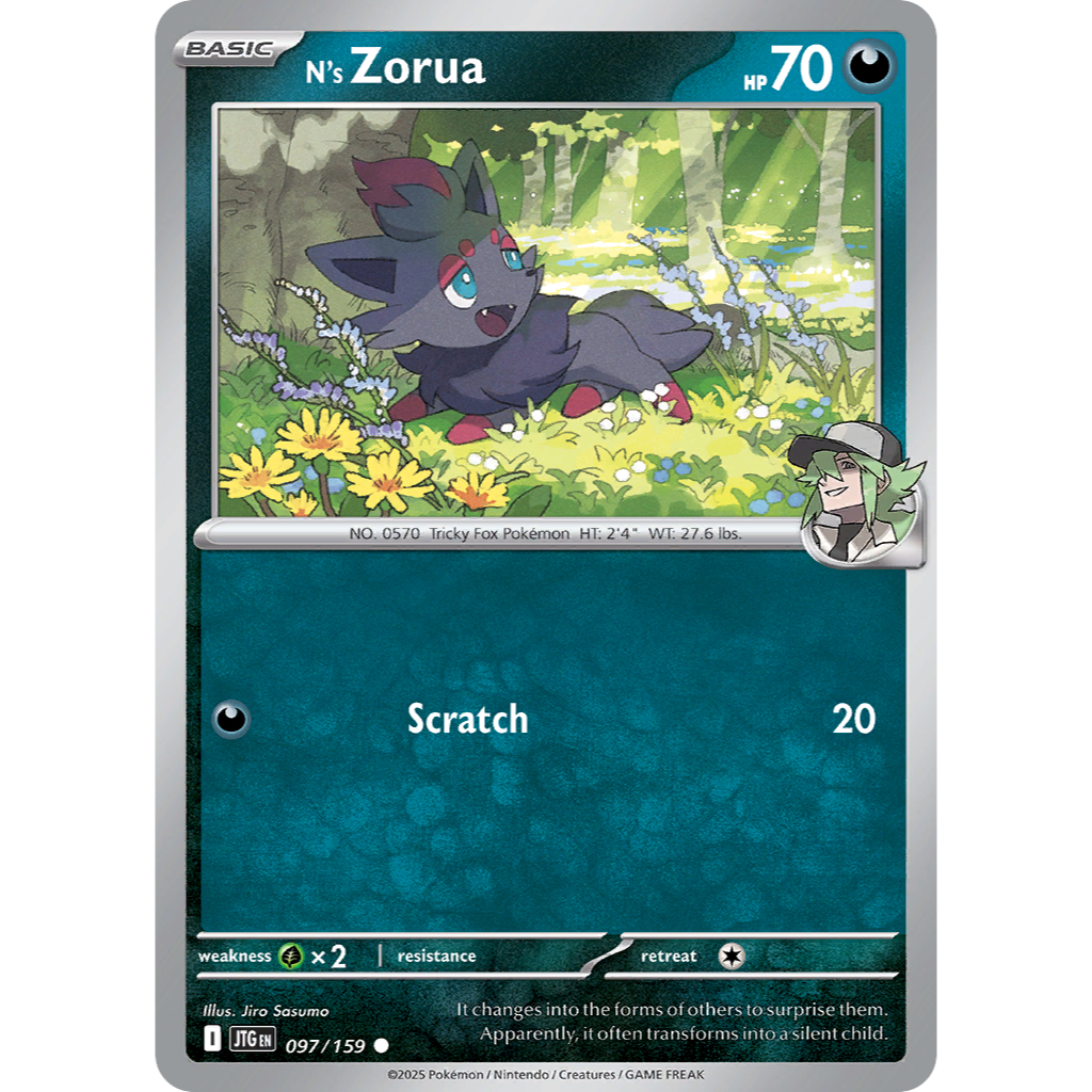 [โปเกมอน TCG] [Scarlet & Violet: Journey Together] Common RH Ns Zorua