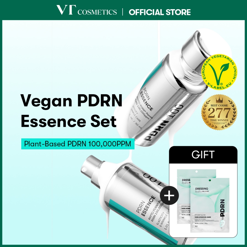 [VT] PDRN Essence Bundle Set 2EA 100,000ppm of PDRN(98%) ปรับปรุงริ้วรอย ซ่อมแซมผิว [เรือธงอย่างเป็นทางการ]