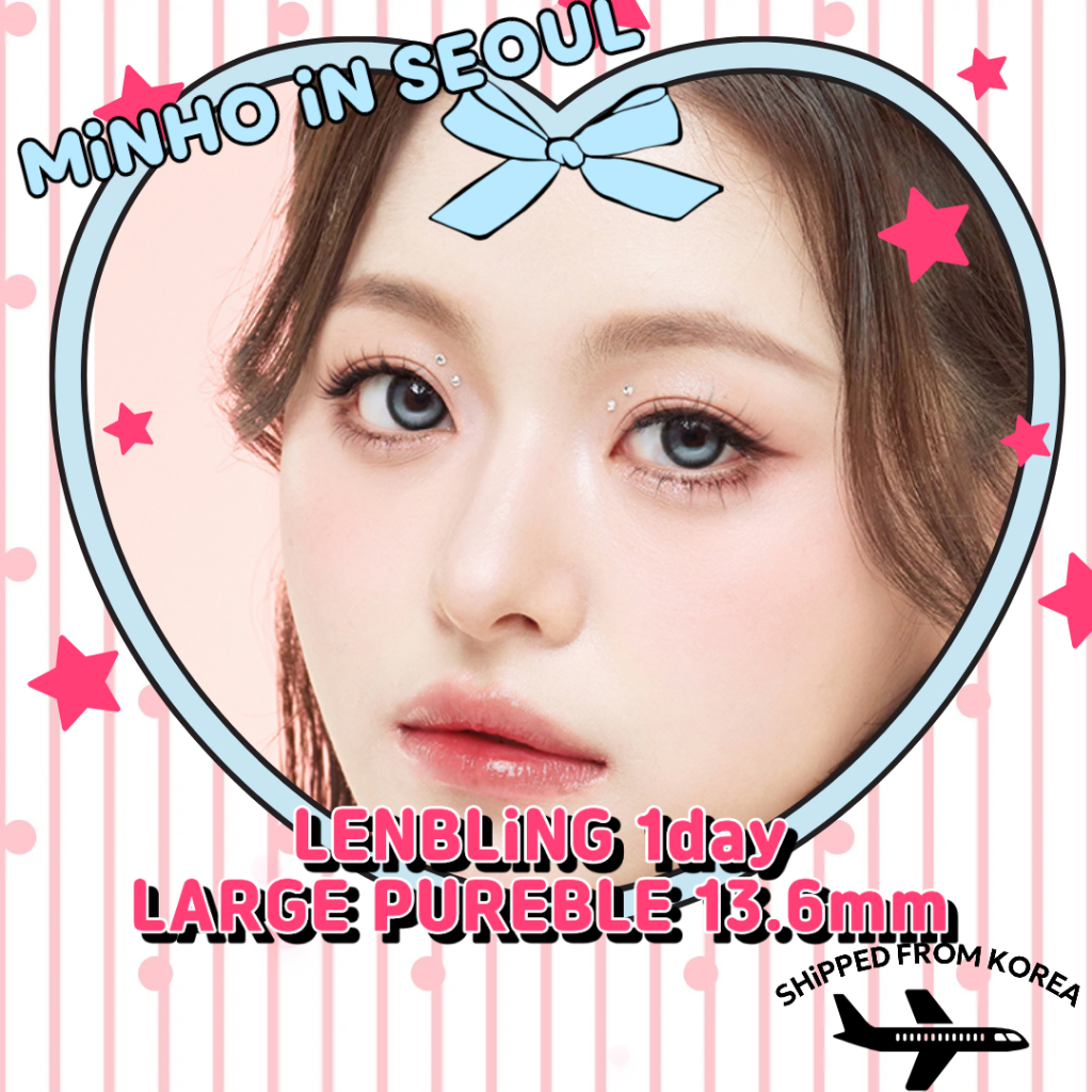 LENBLING LARGE PUREBLE 1day 5Color คอนแทคเลนส์| G.DIA 13.6 มม. K-Beauty Sunmuse เลนส์เครื่องสําอาง