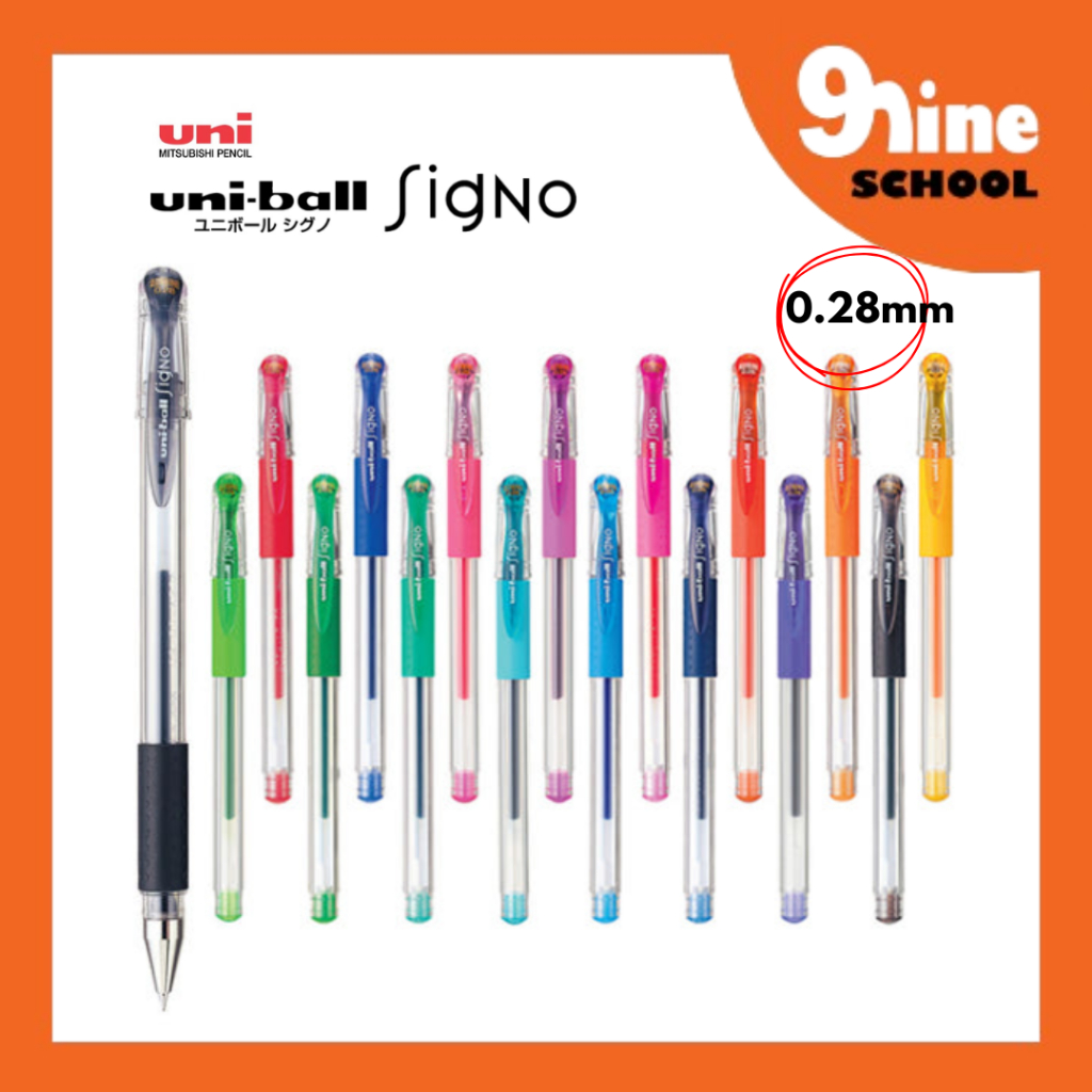 [Uni-ball] Signo DX UM-151-28 / แบบหมวก 0.28mm (17 สี)