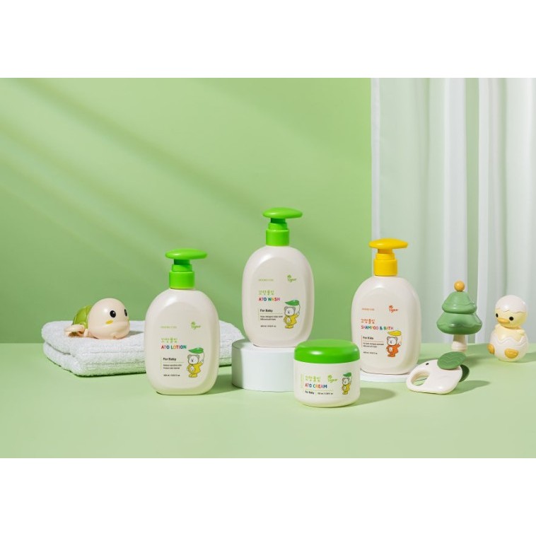 [KKOMANGPULIP] Ato Wash 400ml/ Ato Lotion 400ml/ Shampoo&Bath 400ml/ Ato Cream 100ml/ สกินแคร์เด็ก