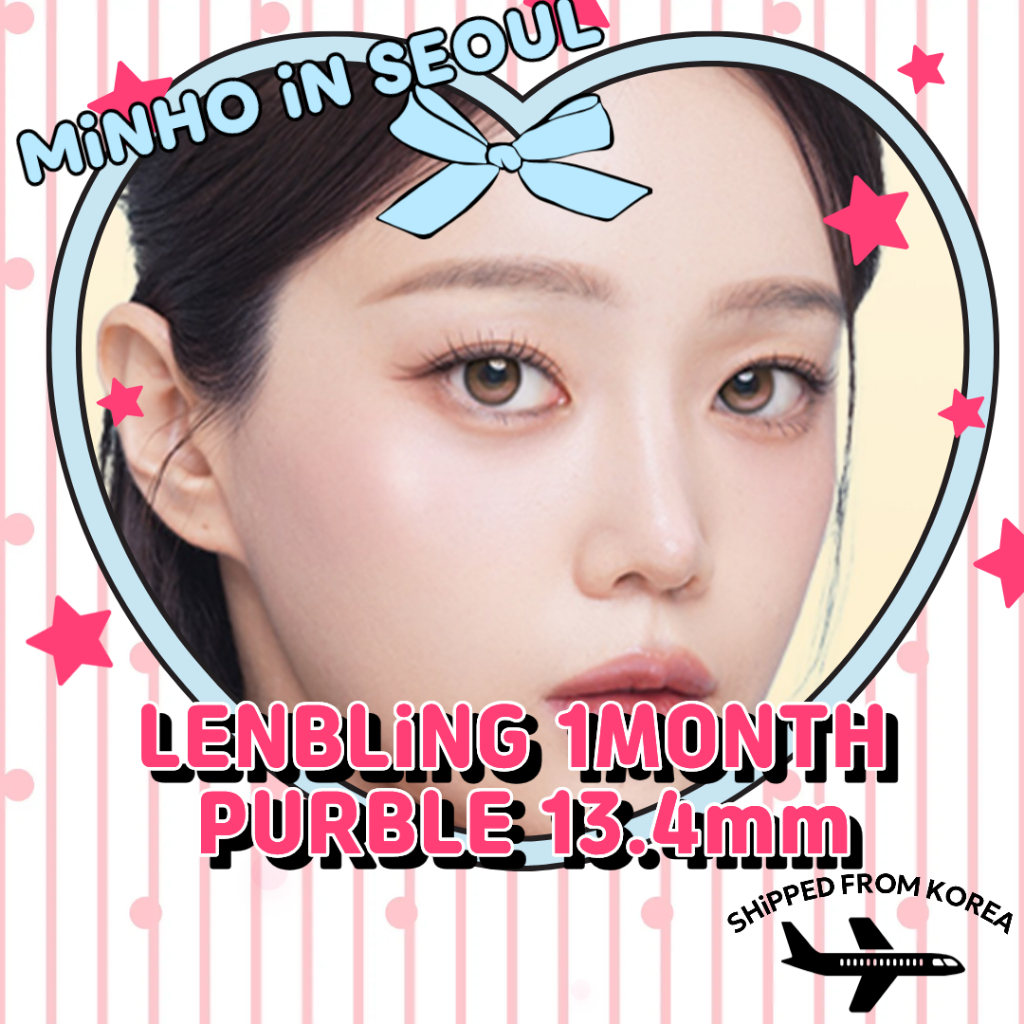 LENBLING PUREBLE คอนแทคเลนส์ 4 สี 1 เดือน| G.DIA 13.4 มม. K-Beauty Sunmuse เลนส์เครื่องสําอาง