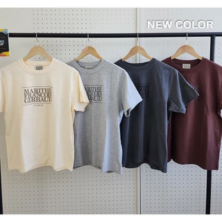 MARITHE FRANCOIS GIRBAUD สีใหม่สําหรับผู้หญิงผู้ชาย CLASSIC LOGO Tee T เสื้อ T SHIRTS ทุกสี