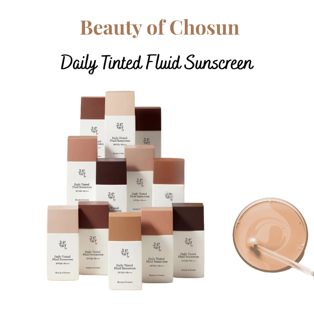 [ความงามของ Joseon] Daily Tinted Fluid Sunscreen CollectionSPF50+ PA+++ – Lightweight Tone-Blending Sun Care
