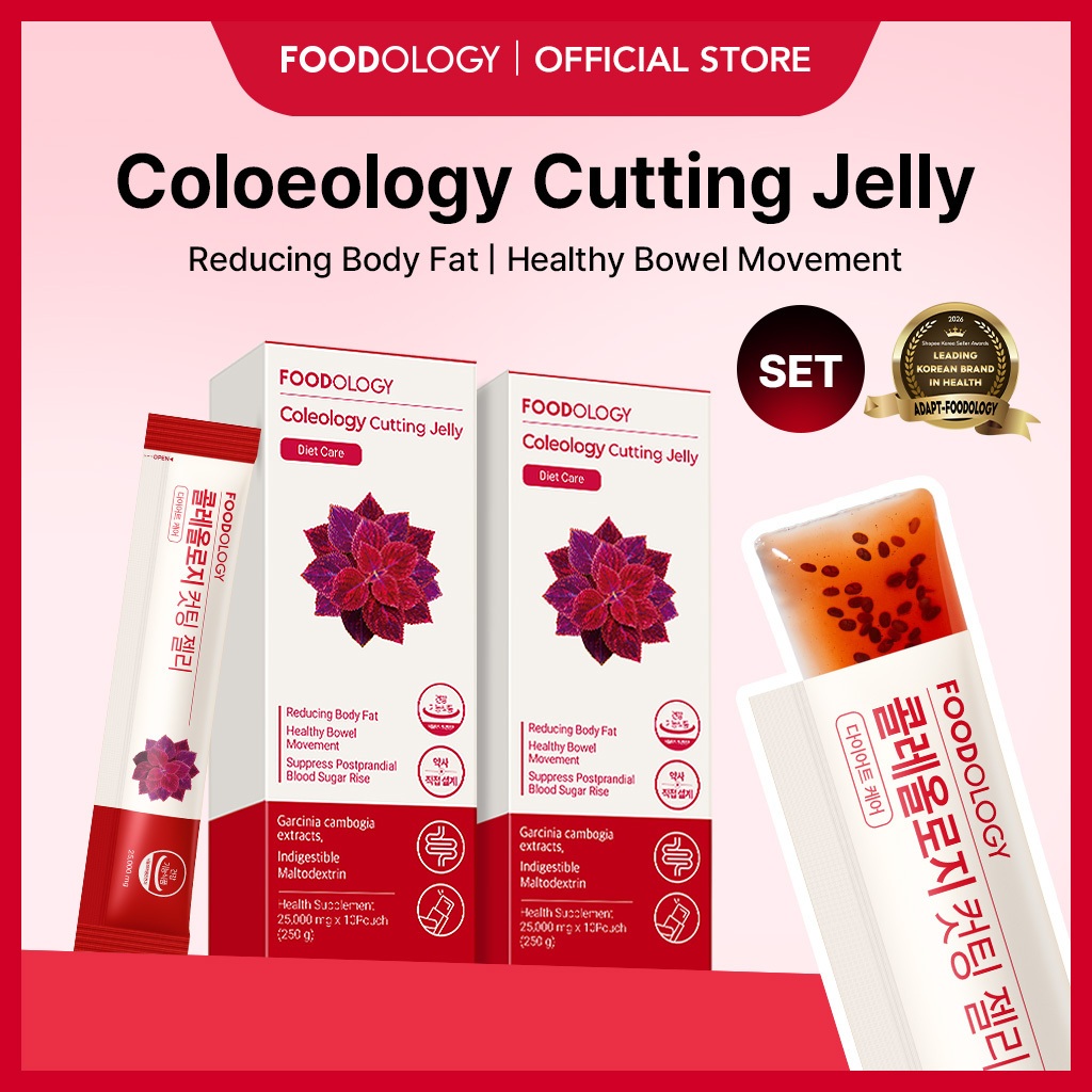 [FOODOLOGY Official] Coleology Cutting Jelly 25,000mg x 10 Sticks | การลดคาร์โบไฮเดรต | เสริมการย่อยอาหาร | ควบคุมระดับน้ำตาลในเลือด | เสริมการเผาผลาญพลังงาน | ช่วยขับถ่ายอย่างเป็นธรรมชาติ