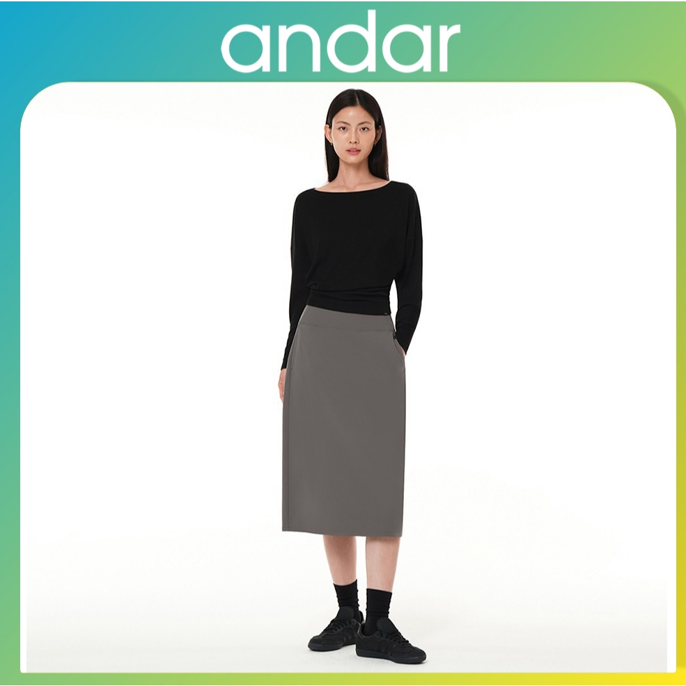 [andar] กระโปรง Midi Airwarm Fleece Relax Fit