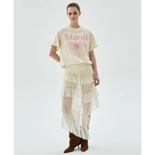สีใหม่ [ MARDI MERCREDI ] TSHIRT FLOWERMARDI 5COLOR KOREA ของแท้ 100%
