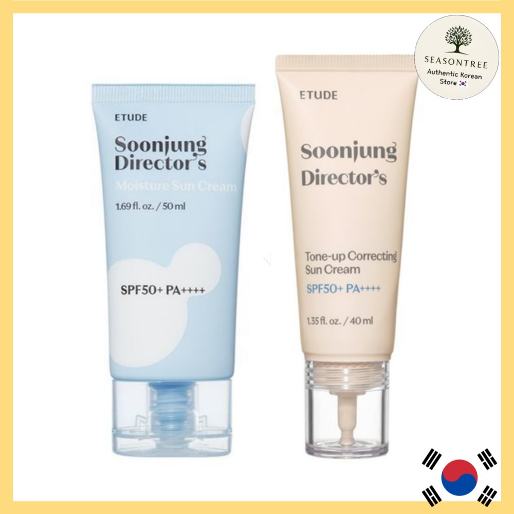 [ETUDE] SoonJung Director Moisture Sunscreen 50ml / 50ml+50ml | Tone-Up Correcting Sunscreen 40ml+Cl