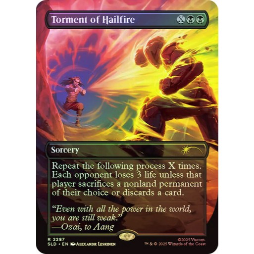การ์ด EDH PlayTest - Torment of Hailfire (สีดํา)