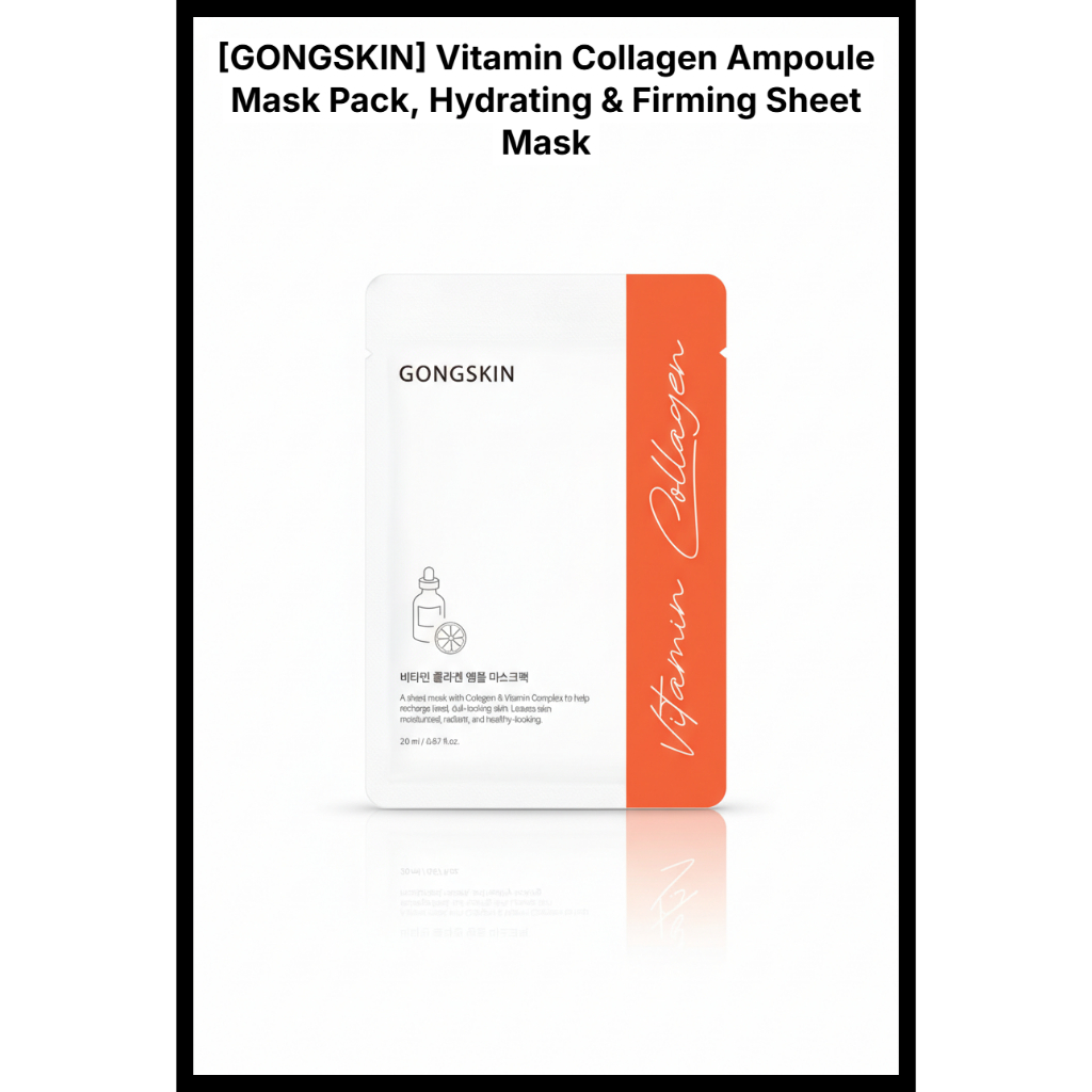 [GONGSKIN] Vitamin Collagen Ampoule Mask Pack, Hydrating & Firming Sheet Mask