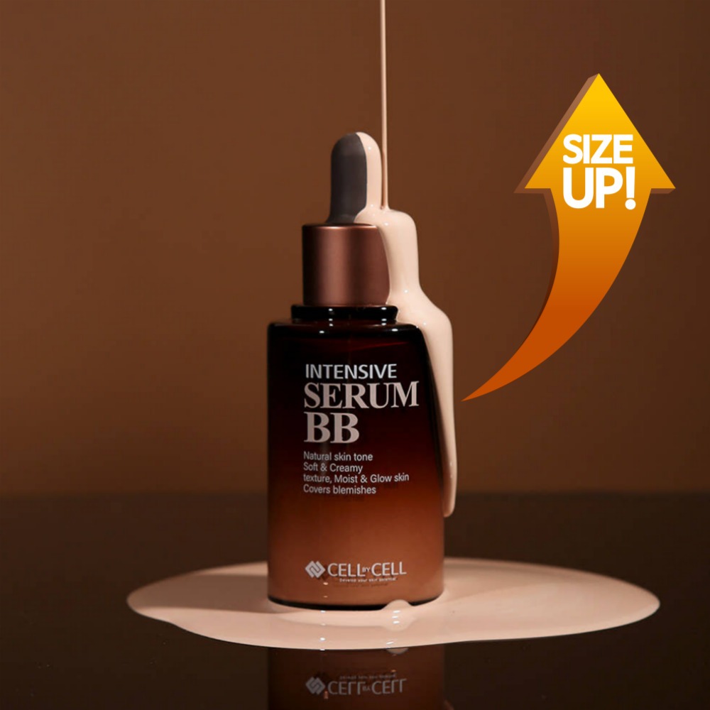 CELL BY CELL Intensive Serum BB SPF34 PA++ 50ml Natural Glow BB Cream Base Makeup