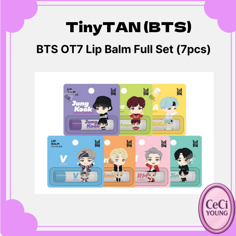[BTS Character Edition] BTS TinyTAN BTS OT7 Lip Balm Stick | 7 แบบ | Scented & Unscented | โมนามิเกา