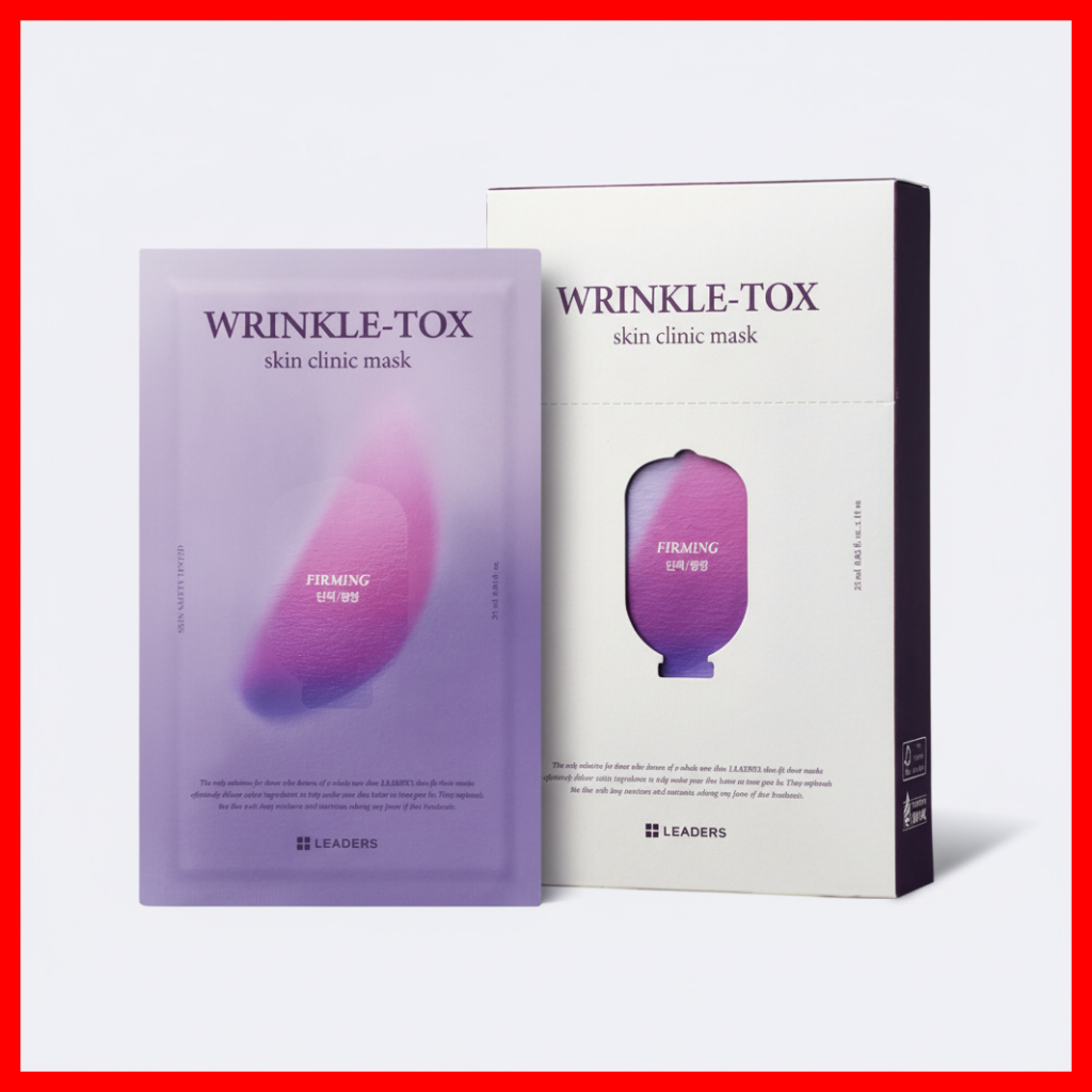Leaders Wrinkle Tox Skin Clinic Mask, มาส์กแผ่นกระชับต่อต้านริ้วรอย
