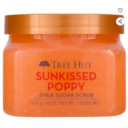 Tree Hut Shea Sugar Body Scrub 510g Sunkissed Poppy Exfoliating Moisturizing Polish