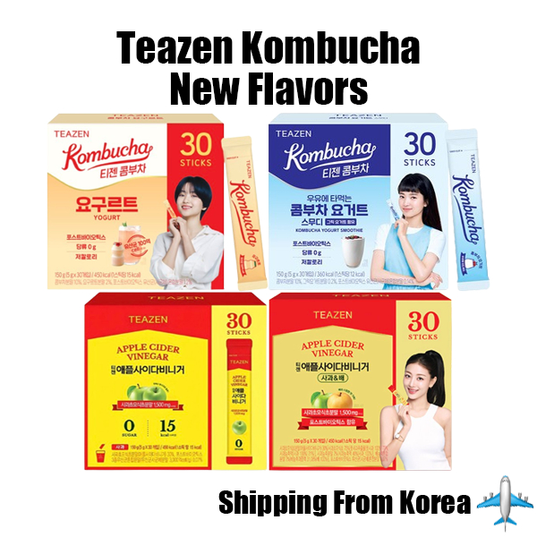 [Teazen] Kombucha Remedy Detox แคลอรี่ต่ํา 30T รสชาติใหม่Yogurt / Apple Cider Vinegar / โยเกิร์ตสมูทตี้ / Apple Cider Vinegar – Apple & Pear