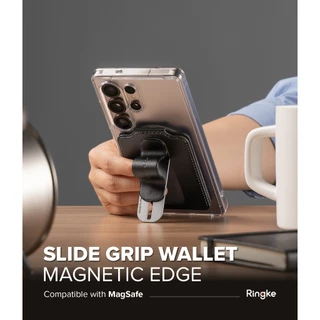 Ringke Slide Grip Wallet Magnetic Edge สำหรับสมาร์ทโฟนและอุปกรณ์เสริมอื่นๆ