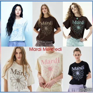 สีใหม่ [ MARDI MERCREDI ] TSHIRT FLOWERMARDI 5COLOR KOREA ของแท้ 100%