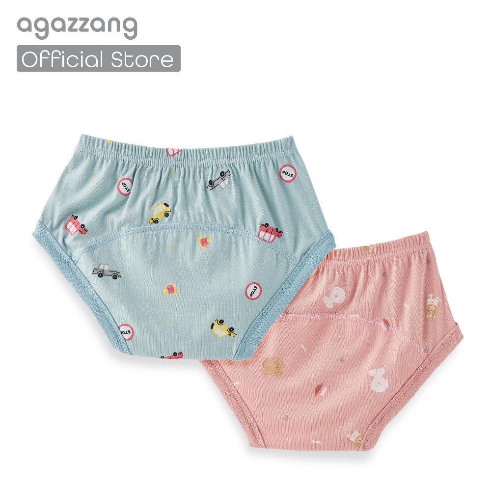 [agazzang]Premium Signature กางเกงผ้าอ้อมฝึกขับถ่ายเด็ก ผ้า Tencel™ Modal 4 ชั้น กันน้ำ