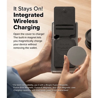 Ringke Slide Grip Wallet Magnetic Edge สำหรับสมาร์ทโฟนและอุปกรณ์เสริมอื่นๆ