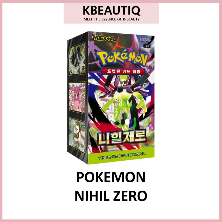 การ์ดโปเกมอนเกาหลี POKEMON CARD KOREAN VER NIHIL ZERO BOOSTER BOX – MEGA EXPANSION PACK | ของแท้จากเกาหลี TCG Collectible Korean Pokemon Cards การ์ดสะสม – โปรปัง