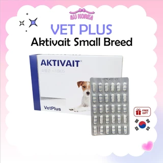 VET PLUS Aktivait สุนัขพันธุ์เล็ก 60 แคปซูล / รองรับสารอาหารสมอง / สารต้านอนุมูลอิสระ / สําหรับสุนัข / K-PET