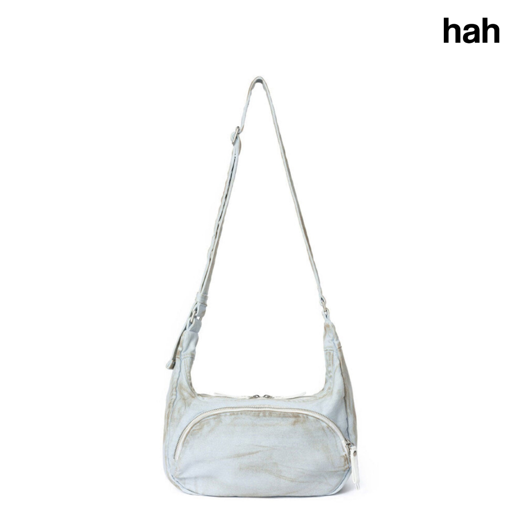 [HAH ARCHIVE] Ferry Washed Hobo Bag (Sky)