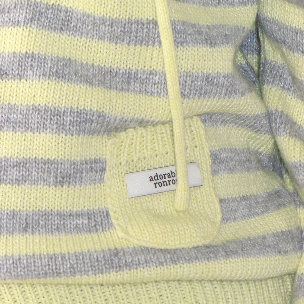 [RONRON] Mini Pocket Hooded Knit Cardigan  / 2colors ราคา ถูกที่สุด ดีลบีเคเค แกลเลอรีภาพที่ 5