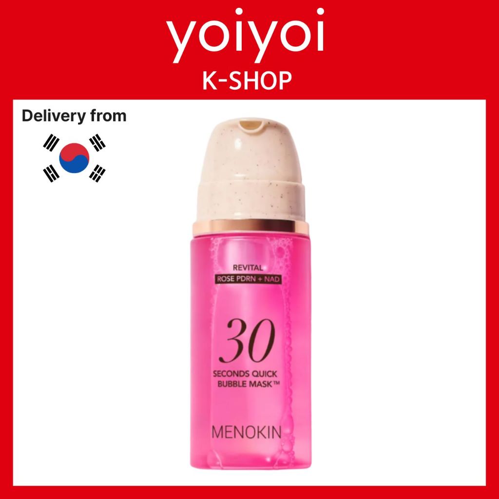 Menokin 30-Second Quick Bubble Mask Revital 95ml K-BEAUTY ของแท้ 100% Brightening Care