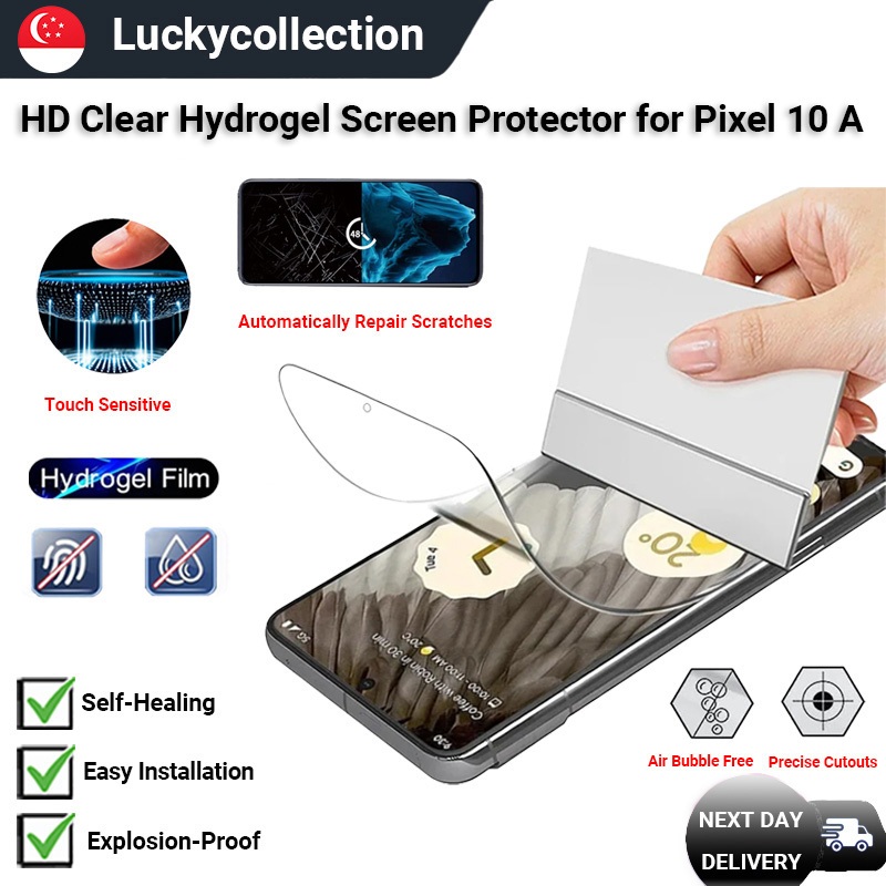 SG 24H SHIP Matte Anti-Glare & HD Clear Hydrogel Screen Protector สําหรับ Pixel 10A/Pixel 10/Pixel 1