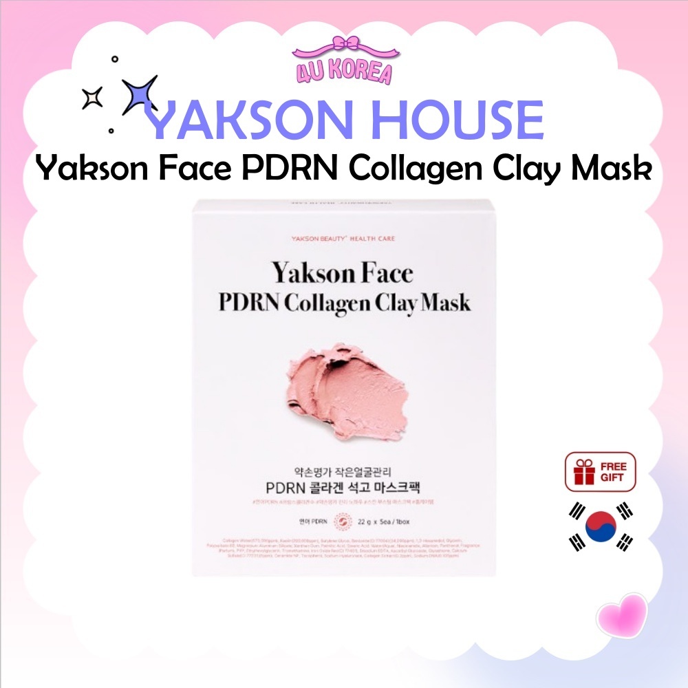 YAKSON HOUSE Yakson Face PDRN Collagen Clay Mask 22g – 5P / K-BEAUTY