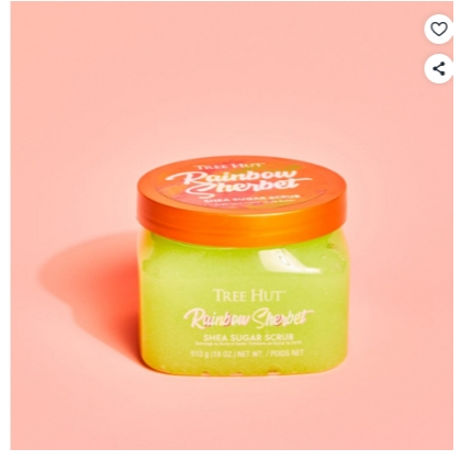 Tree Hut Shea Sugar Body Scrub 510g Rainbow Sherbet Exfoliating Moisturizing Polish