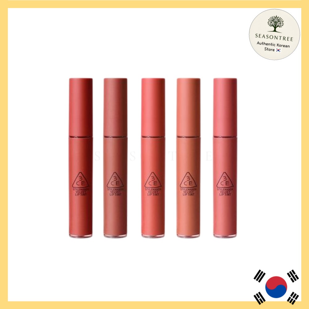 [3CE] Velvet Lip Tint 4g – 16 สี Soft Matte Finish