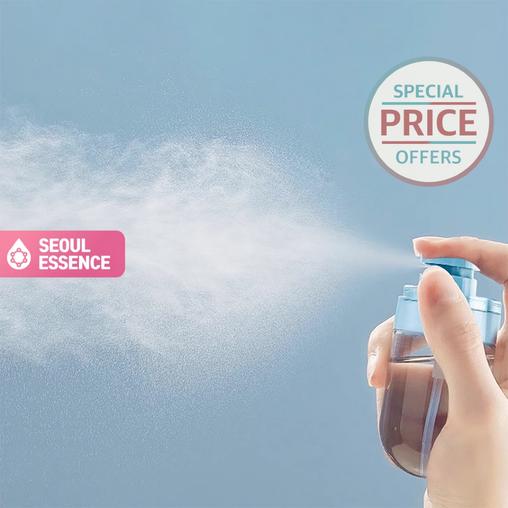SEOUL ESSENCE MistLock Nano Sprayer 30ml / 100ml - ขวดกันรั่วแบบกลับหัว, Fine Mist Toner Mister, Travel Atomizer