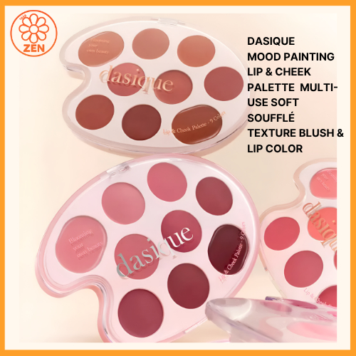 DASIQUE MOOD PAINTING LIP & CHEEK PALETTE – MULTI-USE SOFT SOUFFÉ TEXTURE BLUSH & LIP COLOR