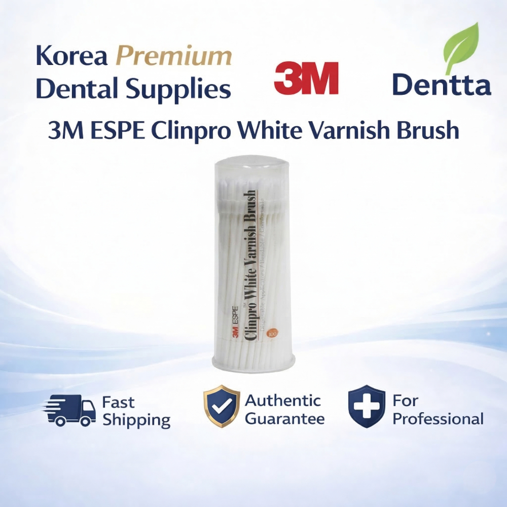 3M ESPE เคล็ดลับแปรง Applicator แบบใช้แล้วทิ้ง Dental Ref 1919 สีขาว 100 เคล็ดลับ