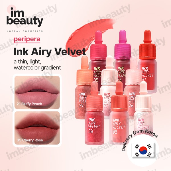 [peripera] Ink The Airy Velvet Lip Tint 4g | ซอฟท์เบลอ กลีบดอกไม้