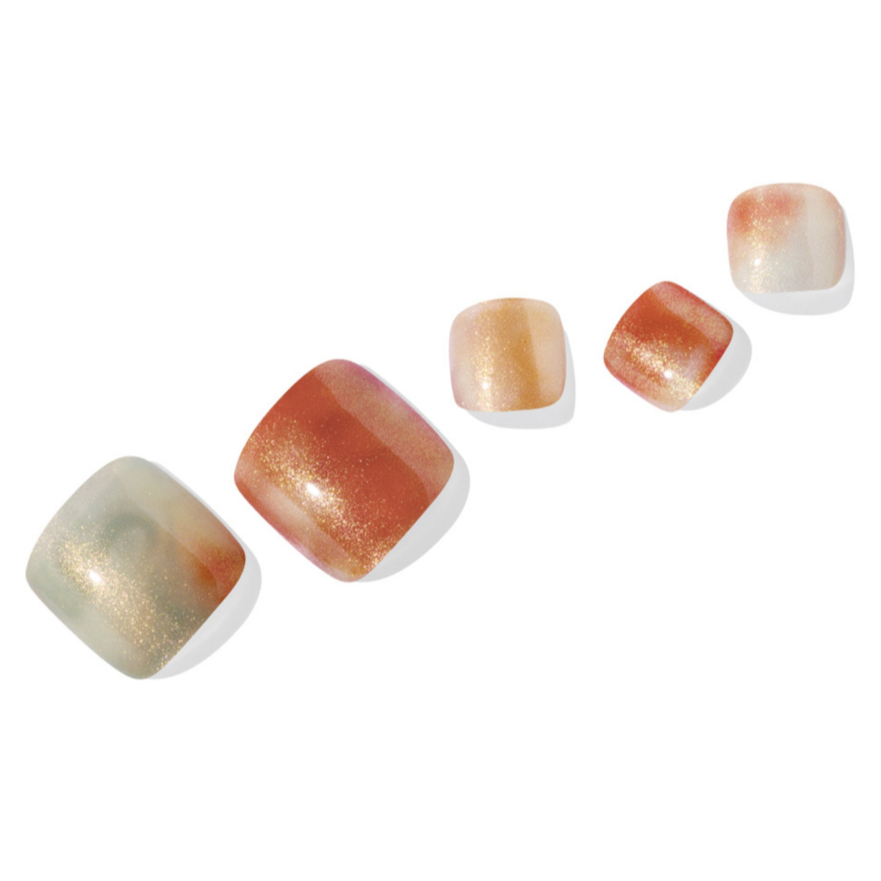 Ohora Semi-Curred Gel Pedi Strips – P Tasogare Design